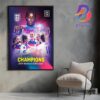 England Make It Back-To-Back Womens Euros Champions 2022-2025 Home Decor Poster Canvas