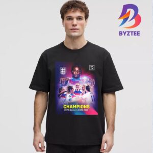 England Back-To-Back 2022-2025 UEFA Womens Euro Champions Unisex T-Shirt