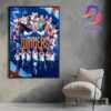 England Back-To-Back 2022-2025 UEFA Womens Euro Champions Home Decor Poster Canvas