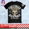 Five Finger Death Punch 2005-2025 20th Anniversary Knucklehead Exclusive Merch Two Sided Red All Over Print 3D Shirt