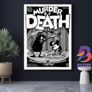 Murder By Death And Friends Denver 2025 Poster At Gothic Theatre In Colorado On August 21-22 2025 Home Decor Poster Canvas