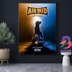 Official Poster Air Bud Returns Aint No Rules In Theaters Summer 2026 Home Decor Poster Canvas