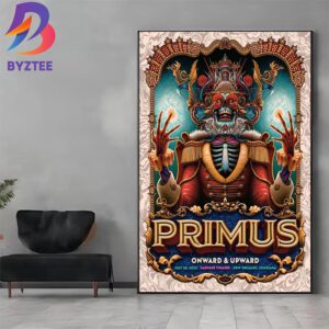 Primus New Orleans 2025 Onward And Upward Tour Poster Tonight Show At Saenger Theatre In Louisiana On July 28 2025 Home Decor Poster Canvas