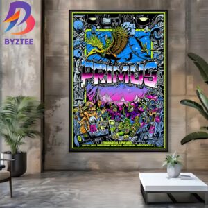Primus Shreveport Louisiana 2025 Onward And Upward Tour Tonight Show Poster At Shreveport Municipal Auditorium On July 29 2025 Home Decor Poster Canvas