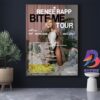 Renee Rapp Bite Me Tour 2025 Official Poster With Special Guests SYD And Ravyn Lenae On September And October 2025 Home Decor Poster Canvas
