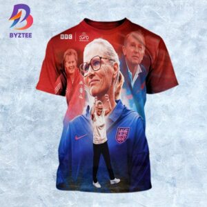 Sarina Wiegman Become The 3rd Manager To Win 3 Consecutive Womens Euros Titles All Over Print Shirt
