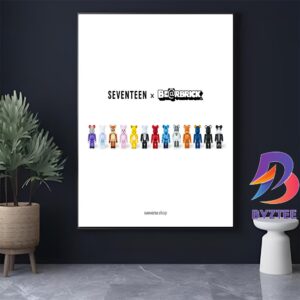 Seventeen x Bearbrick 2025 Official Poster Home Decor Poster Canvas