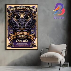 The Oddities And Curiosities Expo Adelaide 2025 Australia Tour Poster At Adelaide Showground Goodwood Road Wayville SA On November 15-16 2025 Poster Canvas