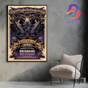 The Oddities And Curiosities Expo Brisbane 2025 Australia Tour Poster At Brisbane Convention Centre Merivale St S Brisbane QLD On November 29-30 2025 Poster Canvas