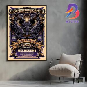 The Oddities And Curiosities Expo Melbourne 2025 Australia Tour Poster At Melbourne Showgrounds Langs RD Ascot Vale VIC On November 22-23 2025 Poster Canvas