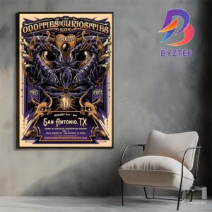 The Oddities And Curiosities Expo San Antonio Texas 2025 Tour Poster At Henry B Gonzalez Convention Center Hall 4 On August 2-3 2025 Poster Canvas