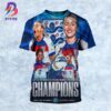 UEFA Womens Euro 2025 Champions Are England All Over Print Shirt