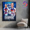 UEFA Womens Euro 2025 Champions Are England Home Decor Poster Canvas