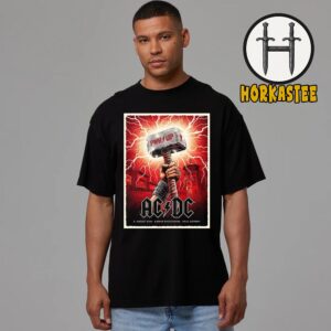 ACDC Oslo 2025 PWR UP Tour Poster At Bjerke Racecourse In Norway On August 5 2025 Unisex T-Shirt