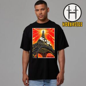 ACDC Paris 2025 PWR UP Tour Its A Long Way To The Top Poster At Stade de France In France On August 9 And 13 2025 Unisex T-Shirt