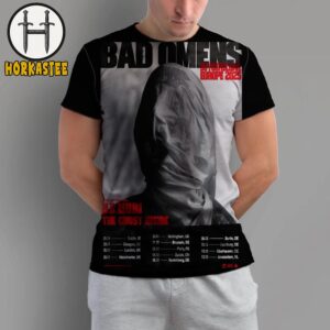 Bad Omens Do You Feel Love Europe 2025 Poster Dates List With Support From Bilmuri The Ghost Inside All Over Print Shirt