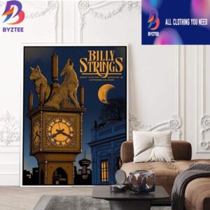 Billy Strings Vancouver BC Canada 2025 Event Poster At Commodore Ballroom On August 19th 2025 Artwork By Pat Hamou Home Decor Poster Canvas