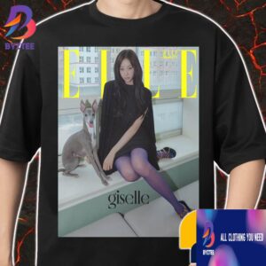 Brand Ambassador Giselle In Loewe Fall Winter 2025 For Elle Korea Photography By Go Won Tae Merch Unisex T-Shirt