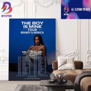 Brandy And Monica The Boy Is Mine Tour 2025 With Kelly Rowland x Coco Jones x Muni Long Poster Tour Dates Poster Canvas Home Decor