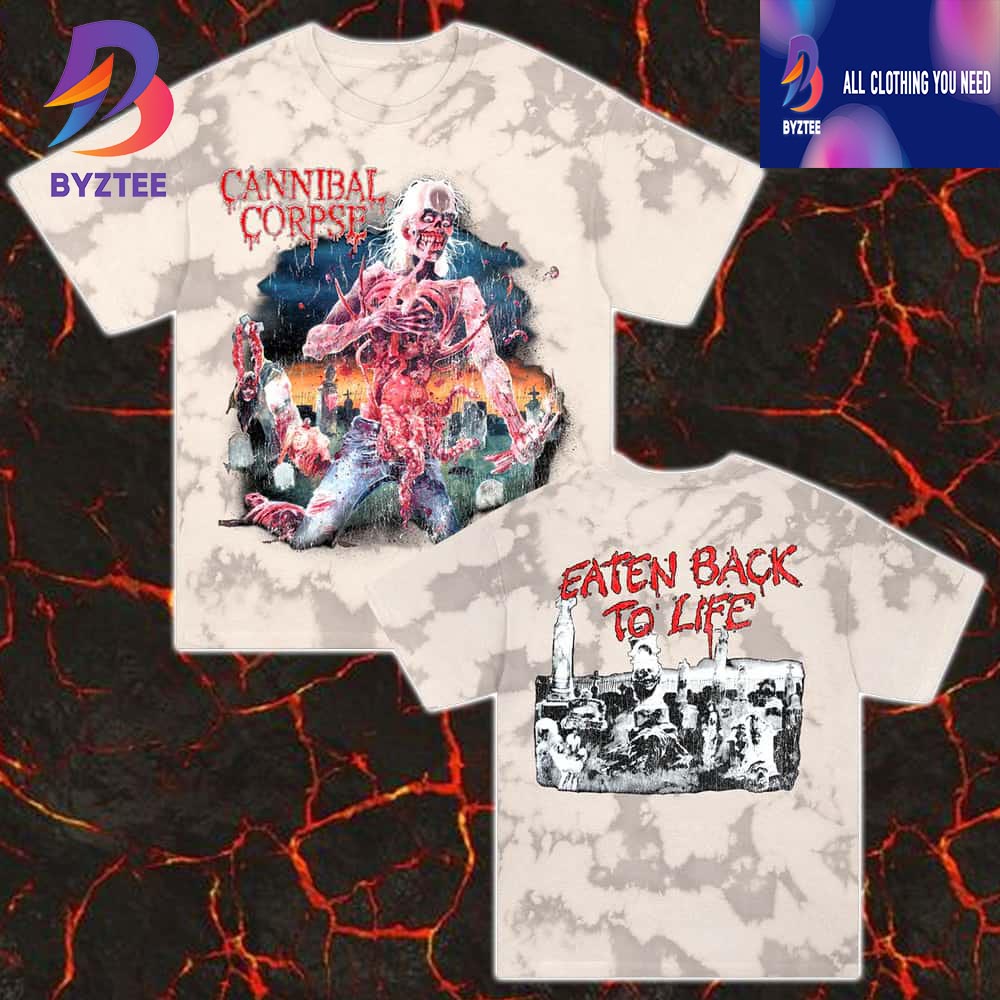 Cannibal Corpse Eaten Back To Life Vintage Marble Tie Dye All OVer Print T-Shirt