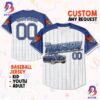 Custom Cars Hudson Navy Lightning Mcqueen Baseball Jersey