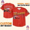 Custom Cars Mater Orange Disney Birthday Baseball Jersey