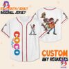 Custom Disney Cars Lightning Mcqueen Red Simple Baseball Jersey