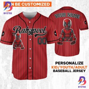 Custom Disney Deadpool Corps Babypool Baseball Jersey