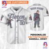 Custom Disney Frozen Elsa Winter Simple Stripe Baseball Jersey
