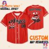 Custom Disney Inside Out Anger Simple Baseball Jersey