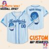 Custom Disney Inside Out Sadness Simple Baseball Jersey