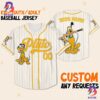 Custom Disney Mickey And Friends Minnie Pink Baseball Jersey