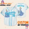 Custom Disney Princess Elsa Frozen Simple Custom Name Baseball Jersey