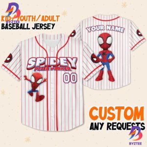 Custom Disney Spidey And Friends Peter Parker Baseball Jersey