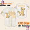 Custom Disney The Lion King Pumbaa Simple Stripe Baseball Jersey