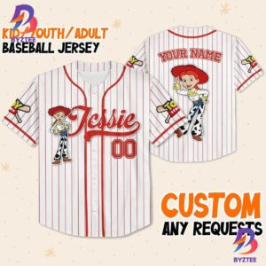 Custom Disney Toy Story Jessie Baseball Jersey