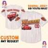 Custom Lightning McQueen Baseball Jersey Disney Cars