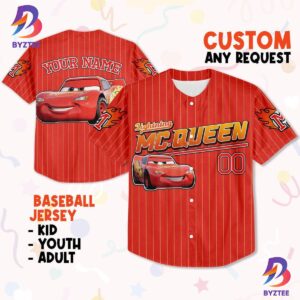 Custom Lightning Mcqueen Jersey Baseball Jersey