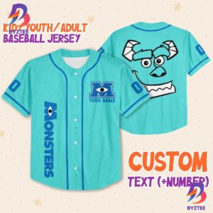 Custom Monster Movie Baseball Jersey