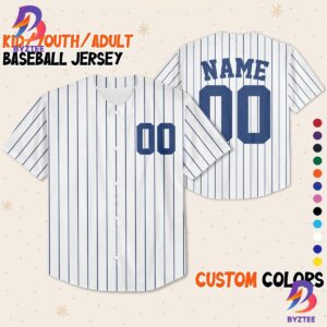 Custom Pinstripe Baseball Jersey Sports Team Baseball Jersey