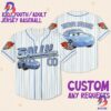 Custom Sally Blue Cars Personalized Disney Baseball Jersey