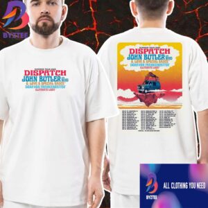 Dispatch Summer Tour 2025 With John Butler x G Love x Special Sauce Donavon Frankenreiter x Illiterate Light Poster Tour Dates Unisex T-Shirt Merch