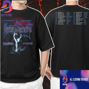 Dying Fetus North America Tour 2025 Into The Cesspool USA CAN Date List And Line Up Fans Gift Classic Two Sides T-Shirt