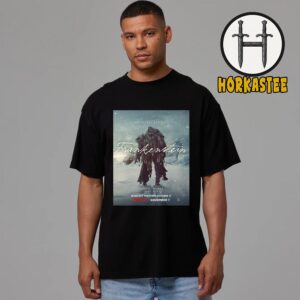Frankenstein Official Poster A Film By Guillermo Del Toro With Starring Oscar Isaac Jacob Elordi Mia Goth And Christoph Waltz Unisex T-Shirt