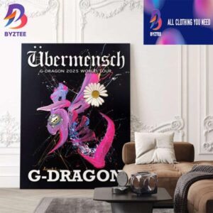 G-Dragon 2025 World Tour Ubermensch Poster Limited Edition Poster Canvas Home Decor