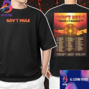 Gov’t Mule Back In The Saddle Tour 2025 Poster Tour Dates Unisex T-Shirt