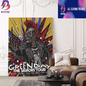 Green Day Comeback In Colombia The Saviors Tour North America 2025 August 24 At Vive Claro Distrito Bogota Poster Canvas Home Decor