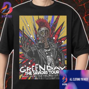 Green Day Comeback In Colombia The Saviors Tour North America 2025 August 24 At Vive Claro Distrito Bogota Poster Unisex T-Shirt