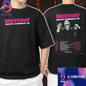 Green Day South America 2025 Poster Tour Dates Unisex T-Shirt