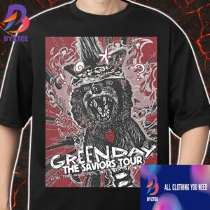 Green Day The Saviors Tour On August 27 2025 At Lima Peru Estadio San Marcos Zombie Raccoon Unisex T-Shirt